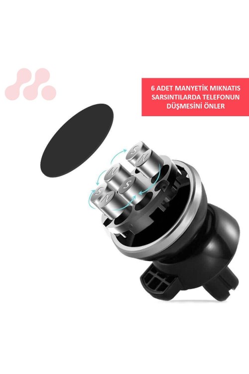 Microlux MT363 Araba İçi Manyetik Mıknatıslı Cep Telefon Tutucu