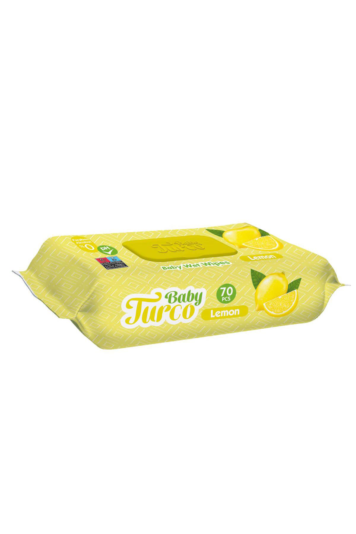 Baby Turco Limon Kokulu Islak Mendil 70 Adet