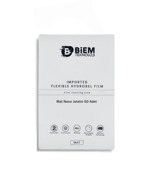 Biem Mat Nano Jelatin Ekran Koruyucu 200x300mm (50 Adet)