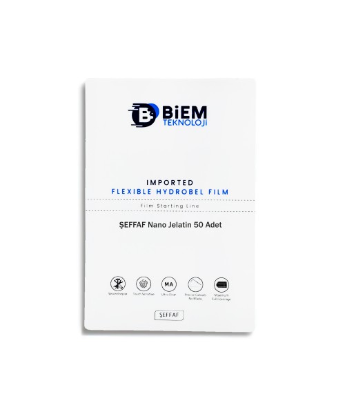 Biem Nano Jelatin Ekran Koruyucu 200x300mm (50 Adet)