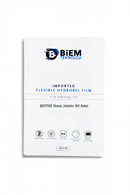 Biem Nano Jelatin Ekran Koruyucu 200x300mm (50 Adet) Biem Nano Jelatin Ekran Koruyucu 200x300mm (50 Adet)