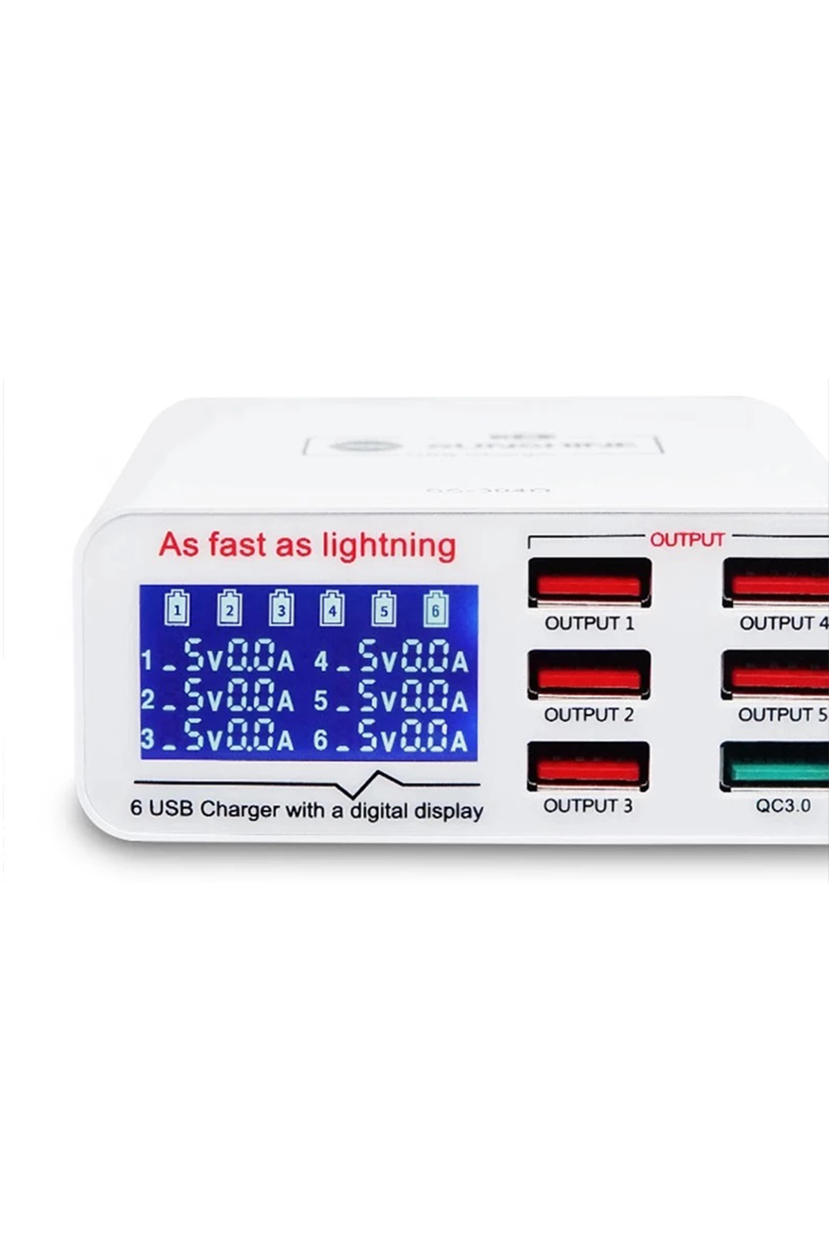 Sunshine SS-304Q Dijital Göstergeli QC 3.0 Hızlı Şarj Cihazı