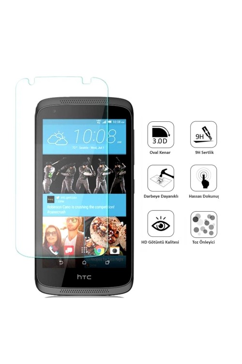 Htc Desire 526 Ekran Koruyucu Temperli Cam