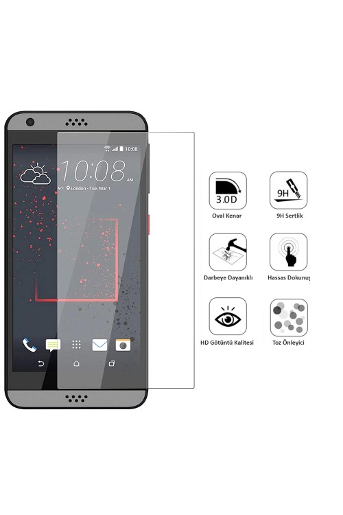 Htc Desire 530 Ekran Koruyucu Temperli Cam