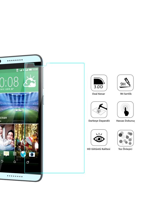 Htc Desire 816 Ekran Koruyucu Temperli Cam