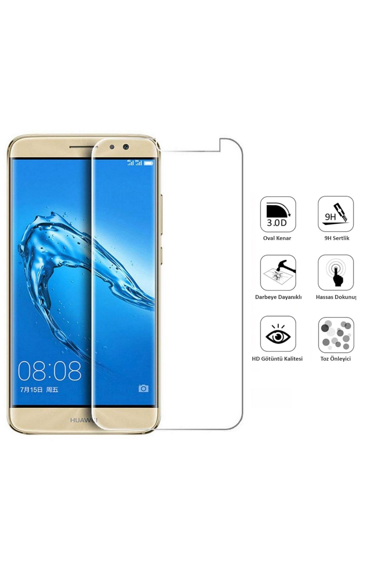 Huawei G7 Ekran Koruyucu Temperli Cam