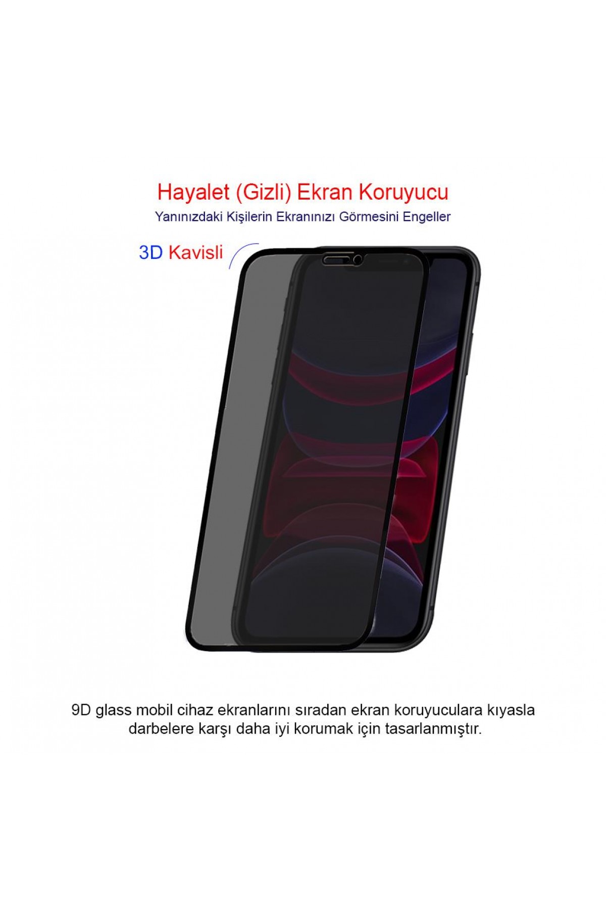 Iphone 11 Ekran Koruyucu Gizli Hayalet Cam Tam Kaplama