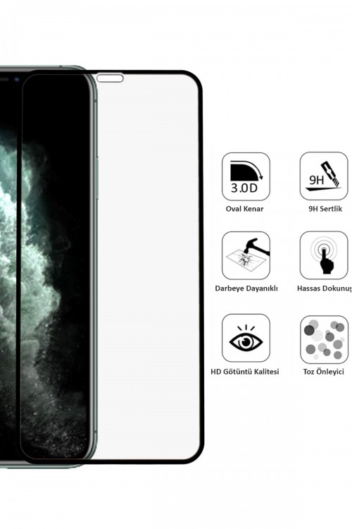 Iphone 11 Pro Max Ekran Koruyucu Seramik Tam Kaplama
