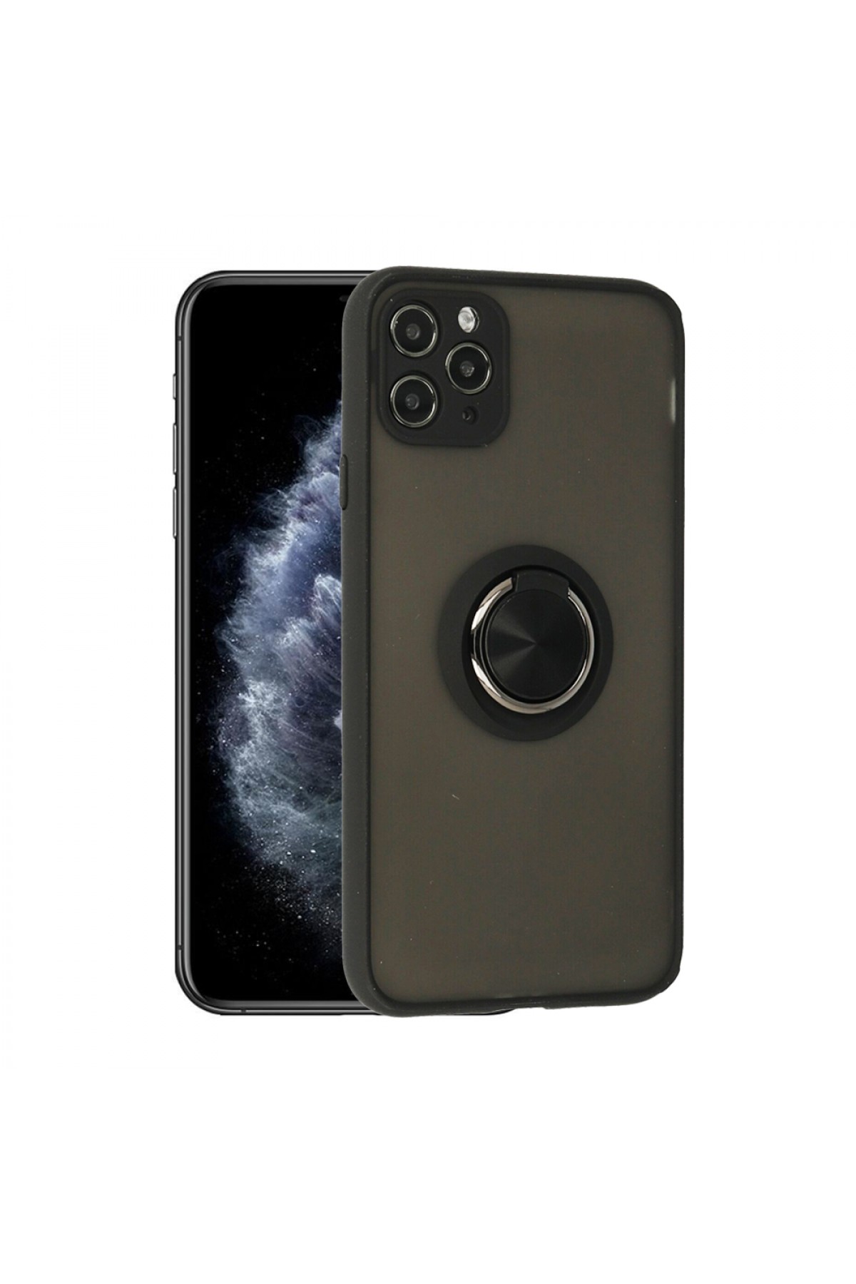 Iphone 11 Pro Max Kılıf Yüzüklü Kamera Koruyuculu