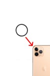 Iphone 11 Pro Sıvı ve Toza Dayanıklı Arka Kamera Halkası