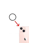 Iphone 13 Mini Sıvı ve Toza Dayanıklı Arka Kamera Halkası