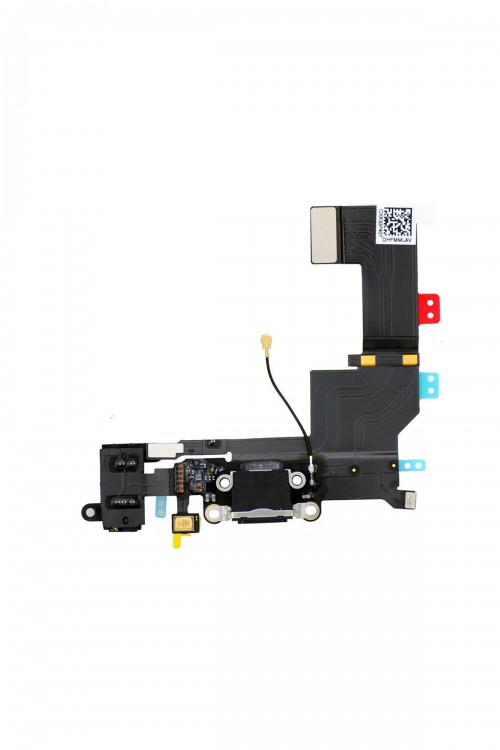 Iphone 5S Şarj Soketi Kulaklık Soketi Mikrofon Filmi Flex Siyah