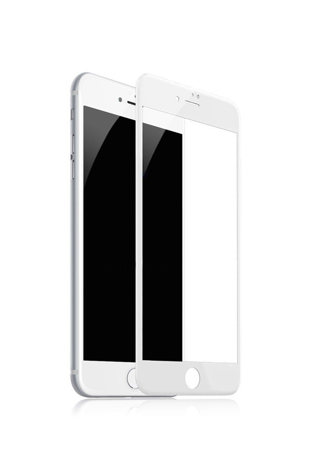 Iphone 6/6s Ekran Koruyucu Tam Kaplama Beyaz