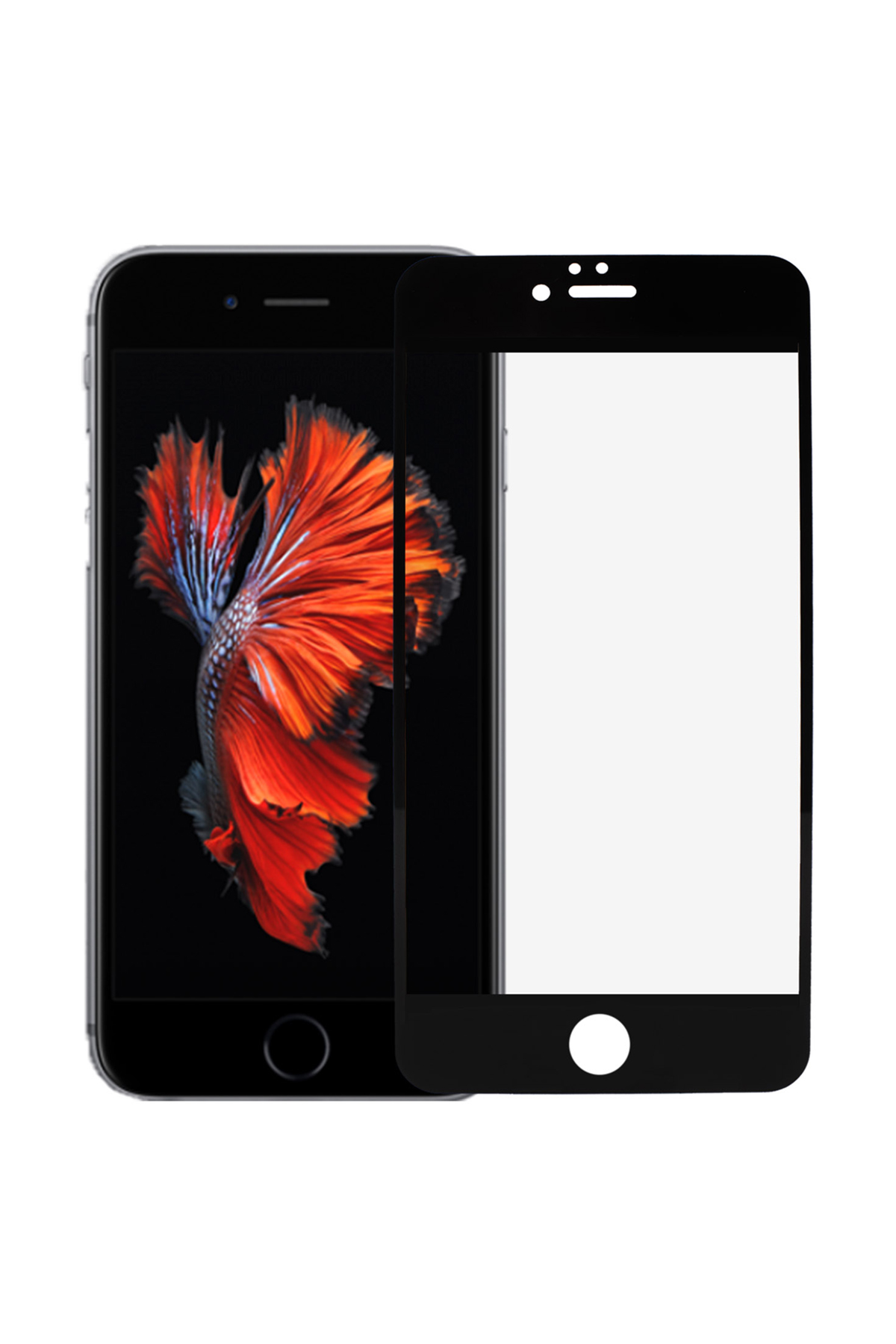 Iphone 6/6s Ekran Koruyucu Tam Kaplama Siyah