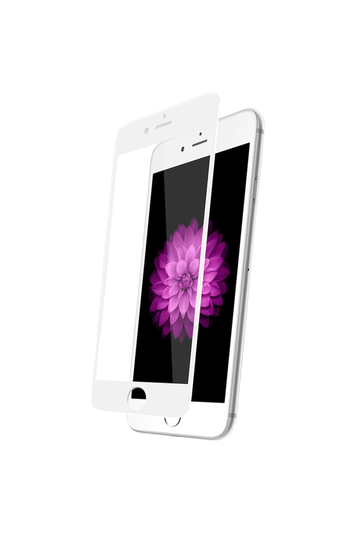 Iphone 6 Ekran Koruyucu Premium Tam Kaplama Beyaz