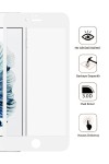Iphone 6 Plus / 6s Plus Ekran Koruyucu Tam Kaplama Beyaz