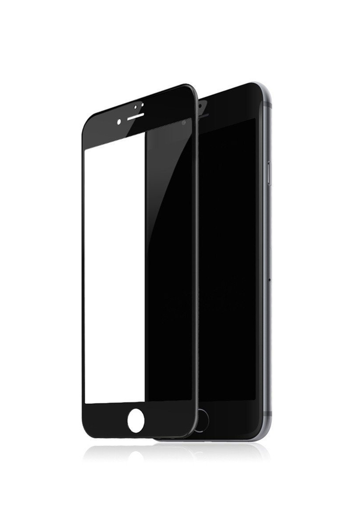 Iphone 6 Plus / 6s Plus Ekran Koruyucu Tam Kaplama Siyah