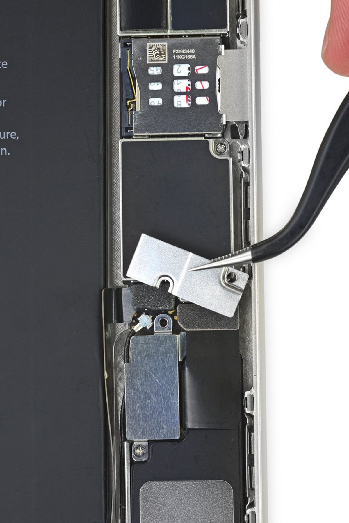 Iphone 6 Plus Batarya Pil Soketi Koruma Kapağı Metal Braket