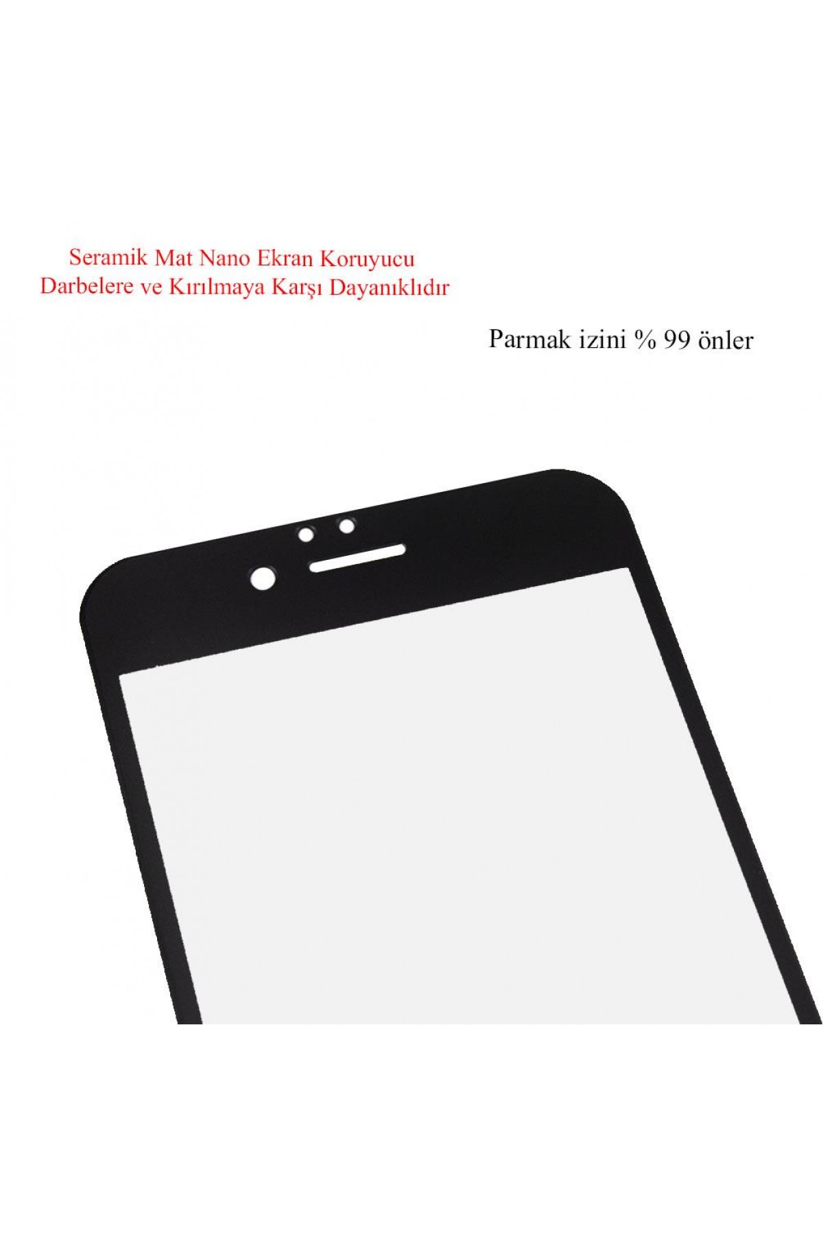Iphone 6 Plus Ekran Koruyucu Mat Seramik Tam Kaplama