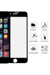Iphone 6S Ekran Koruyucu Seramik Tam Kaplama Siyah