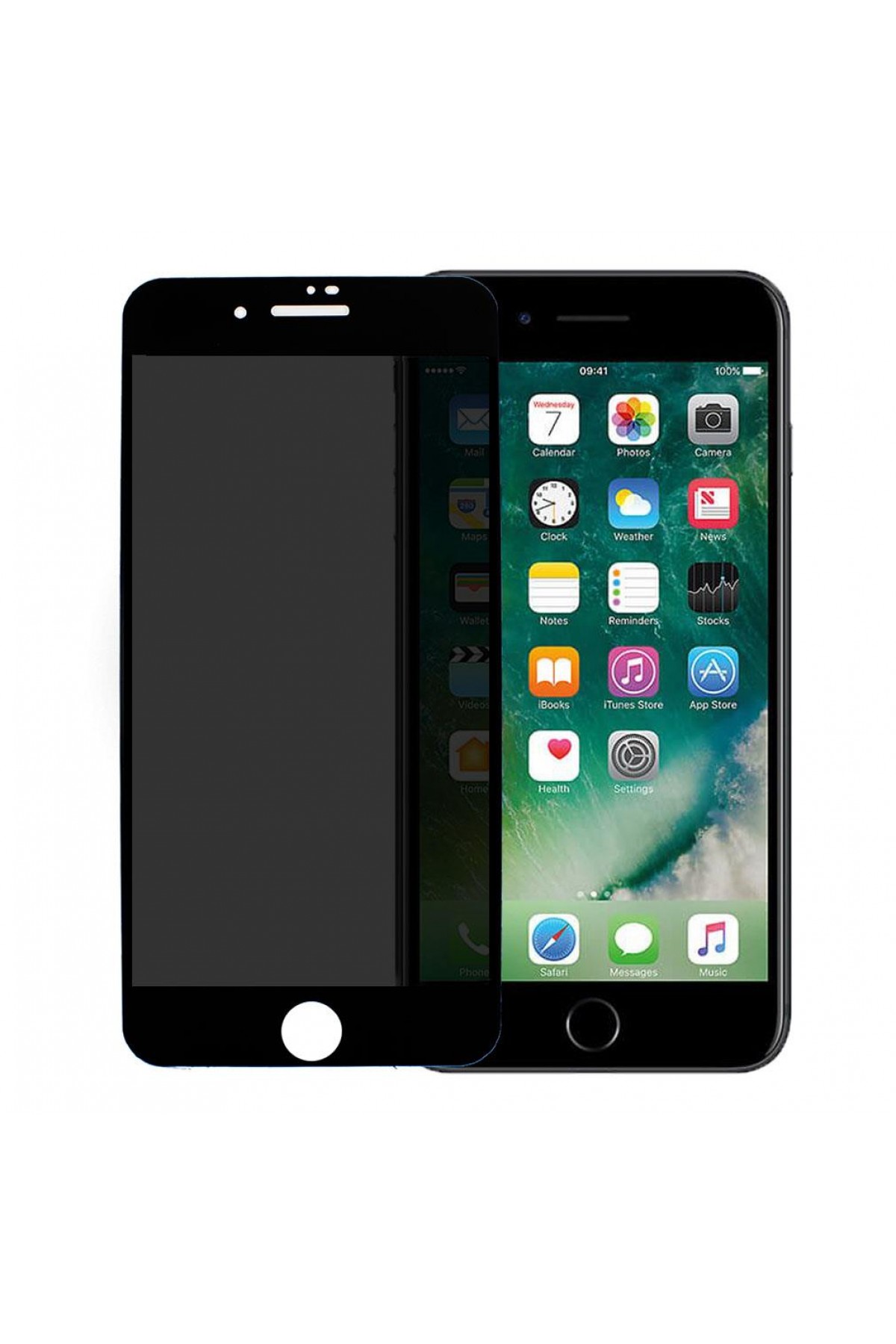 Iphone 7 Ekran Koruyucu Gizli Hayalet Cam Tam Kaplama