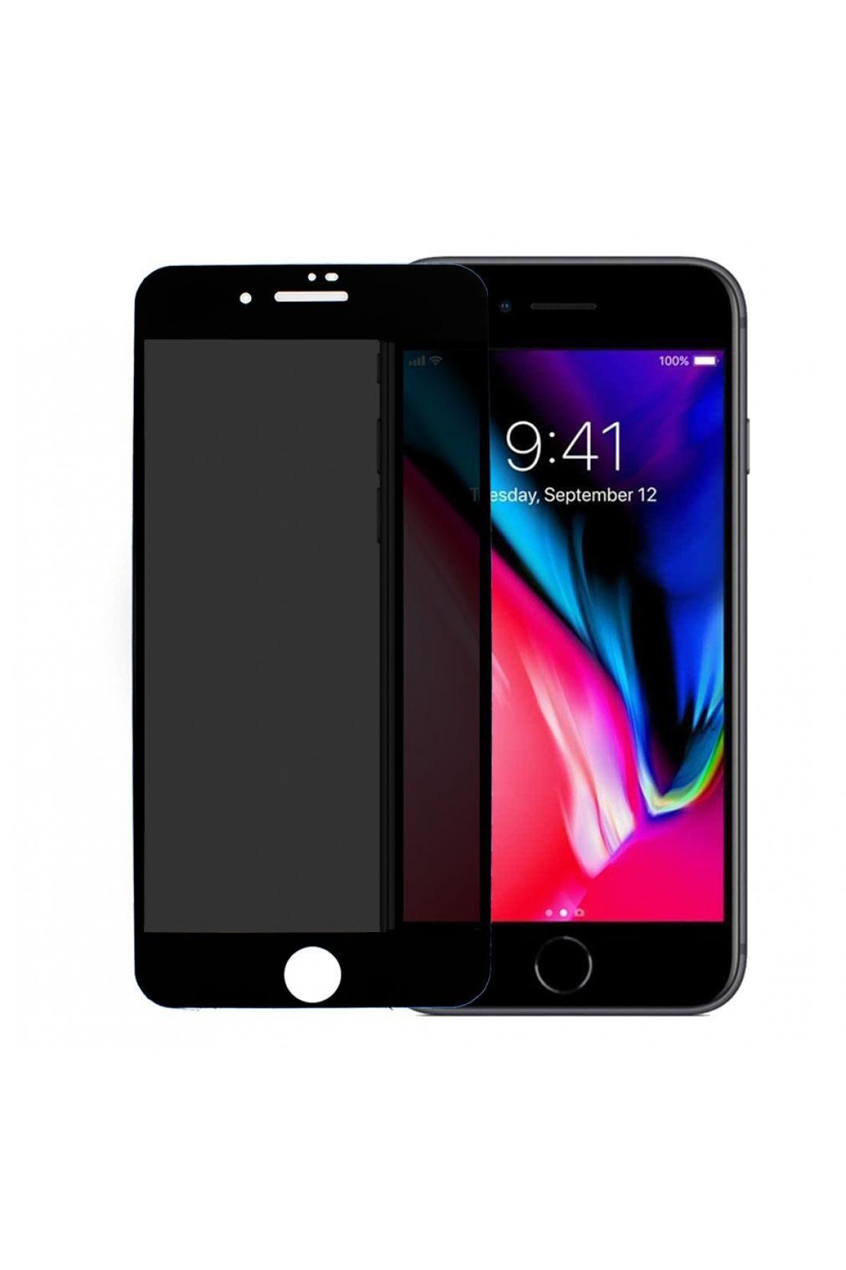 Iphone 8 Plus Ekran Koruyucu Gizli Hayalet Cam Tam Kaplama