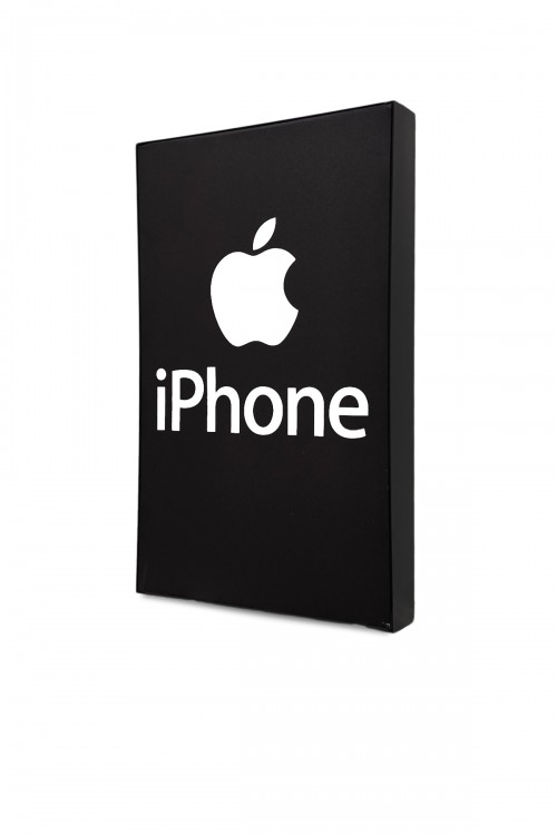 İphone Logolu Led Aydınlatmalı Kumaş İç Mekan LightBox (30cmx50cm)