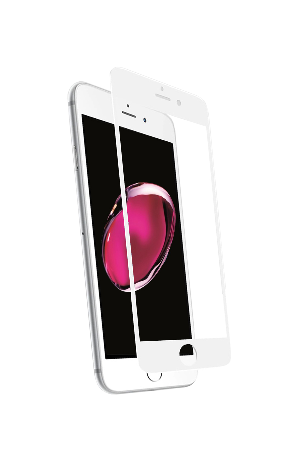 Iphone SE 2020 Ekran Koruyucu Premium Tam Kaplama Beyaz