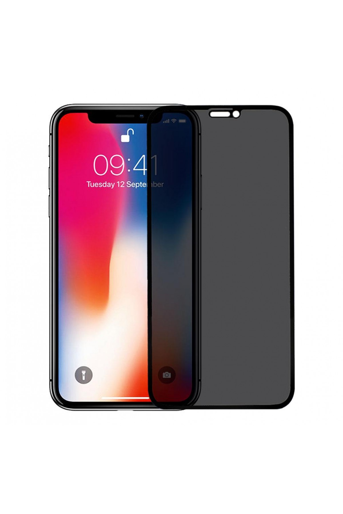 Iphone X / XS Ekran Koruyucu Gizli Hayalet Cam Tam Kaplama