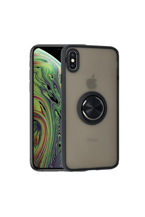 Iphone XS Kılıf Yüzüklü Kamera Koruyuculu Iphone XS Kılıf Yüzüklü Kamera Koruyuculu