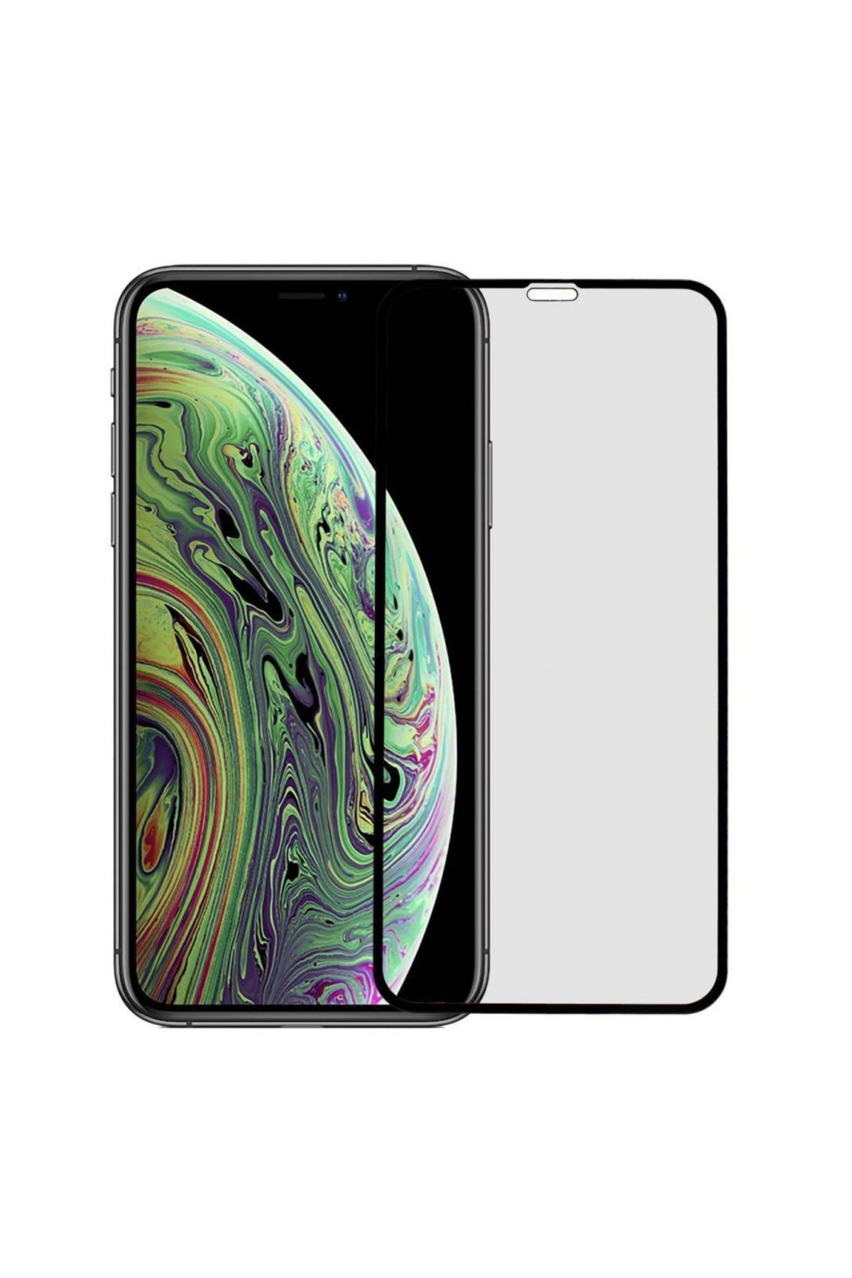 Iphone XS Max Gizli Hayalet Ekran Koruyucu Mat Seramik Tam Kaplama