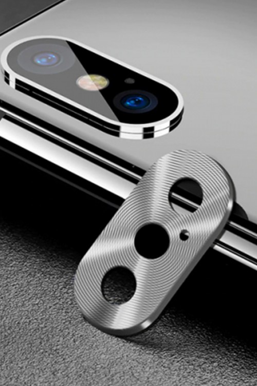 Iphone XS Max Kamera Koruyucu Tam Kaplama Silver Iphone XS Max Kamera Koruyucu Tam Kaplama Silver