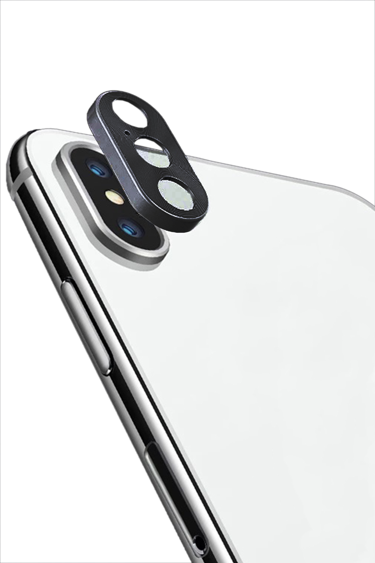 Iphone XS Max Kamera Koruyucu Tam Kaplama Siyah