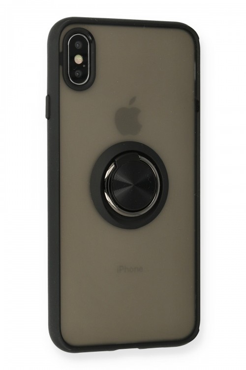 Iphone XS Max Kılıf Yüzüklü Kamera Koruyuculu Iphone XS Max Kılıf Yüzüklü Kamera Koruyuculu