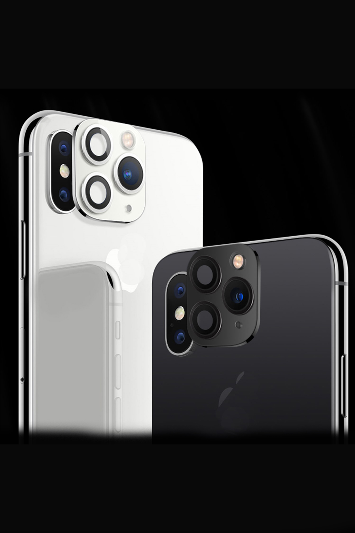 Iphone XS to Iphone 11 Pro Max Kamera Lensi Dönüştürücü Siyah