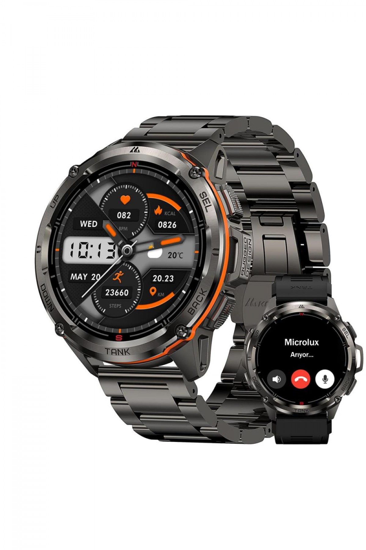 Kospet Tank T3 Ultra Watch GPS Akıllı Saat + Metal Kordon (KVK Teknik Servis Garantili)