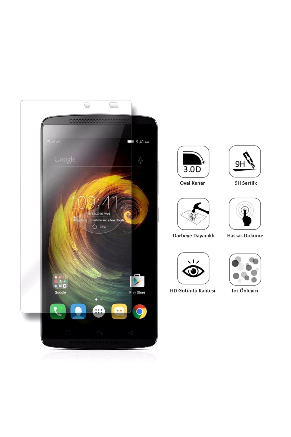 Lenovo A7010 Ekran Koruyucu Temperli Cam