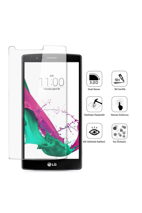 LG G4 Stylus Ekran Koruyucu Temperli Cam