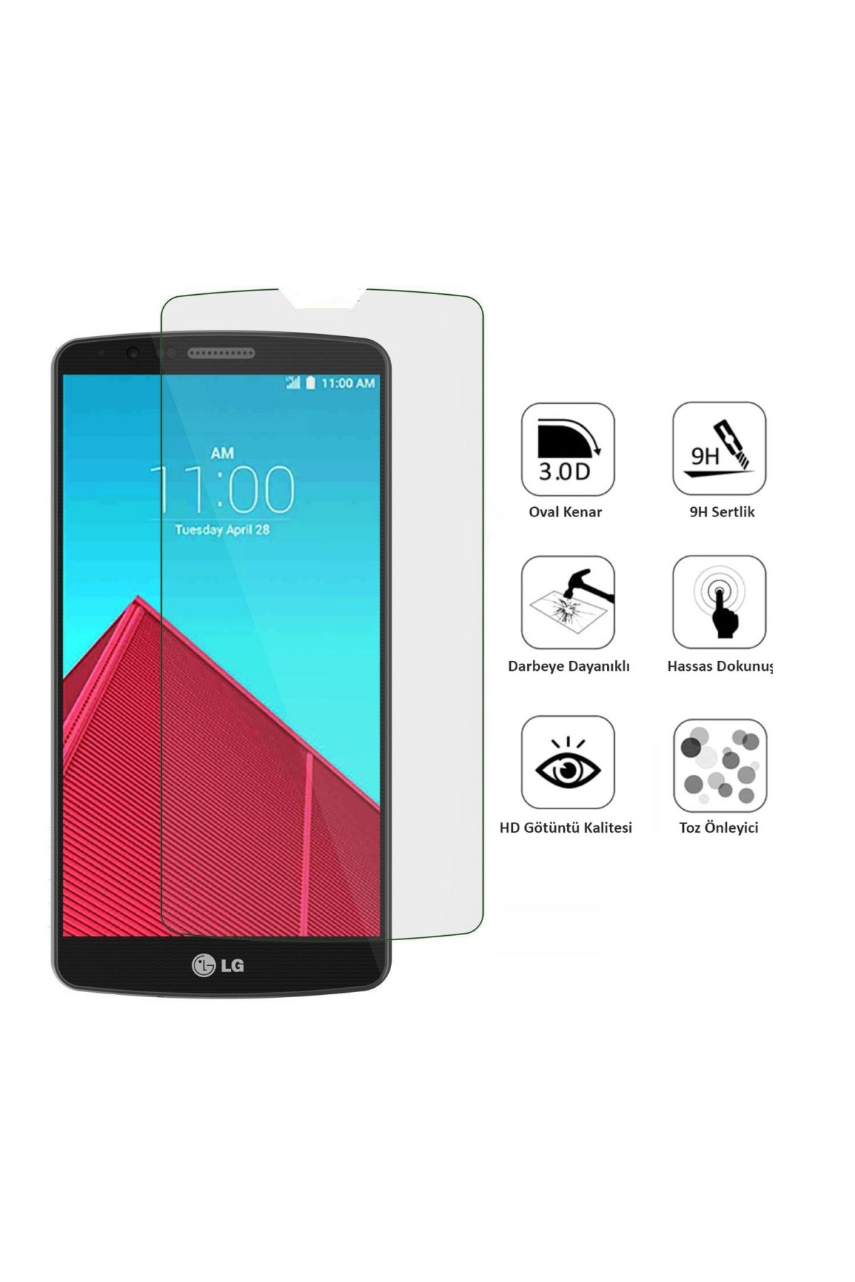 LG G4C Ekran Koruyucu Temperli Cam (H525)