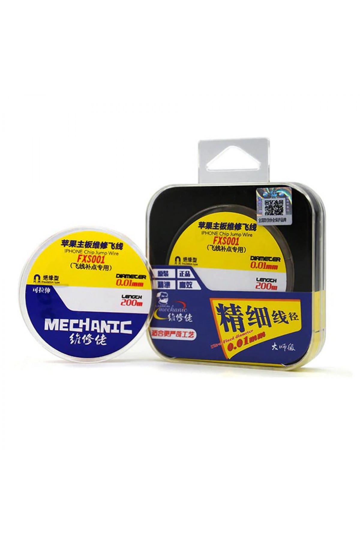 Mechanic FXS001 Yalıtımlı Bakır Yol Çekme Teli 0.01mm x 200metre