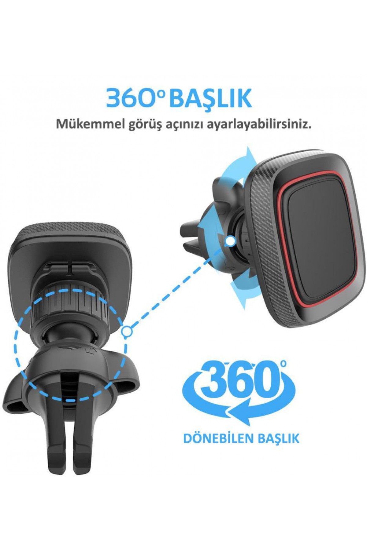 Microlux AT213 Araba İçi Manyetik Mıknatıslı Cep Telefon Tutucu