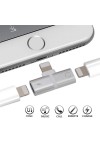 Microlux LK01 Iphone Kulaklık ve Şarj Dönüştürücü Adaptör
