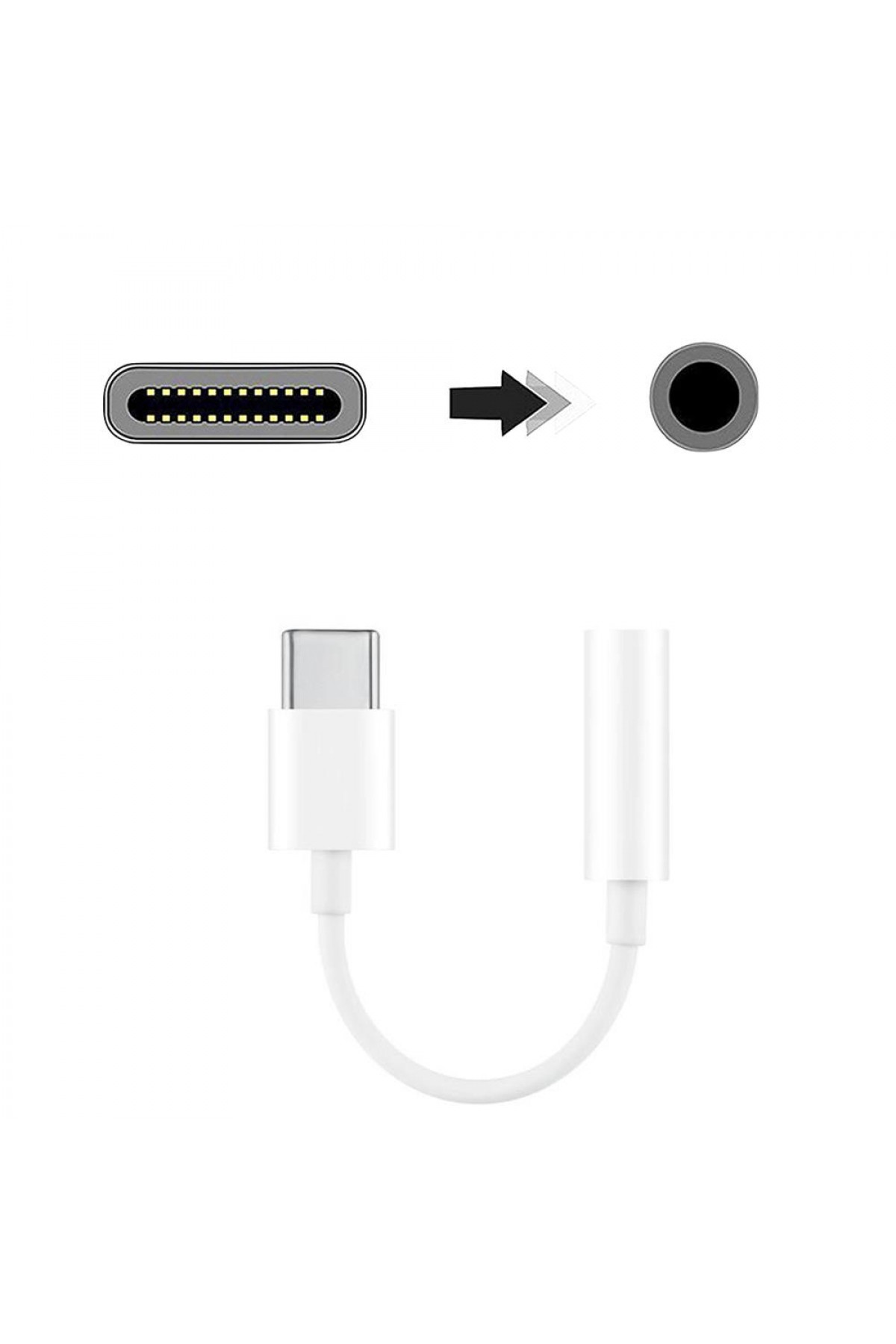 Microlux MH20 Type-C Kulaklık Dönüştürücü Adaptör