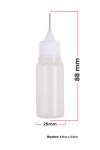 Microlux MX300 İğne Uclu Plastik Sıvı Şişesi 30ml