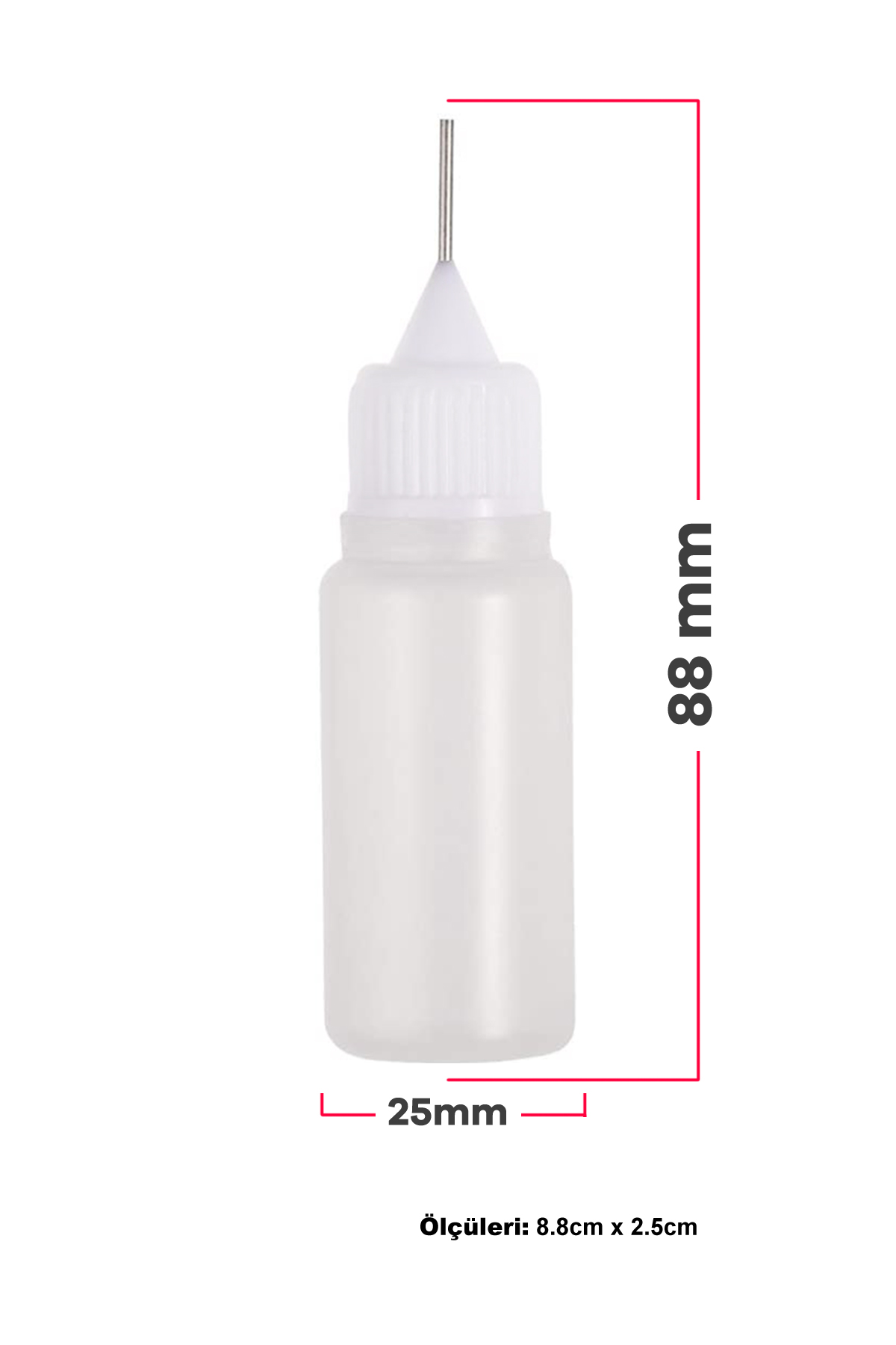 Microlux MX300 İğne Uclu Plastik Sıvı Şişesi 30ml