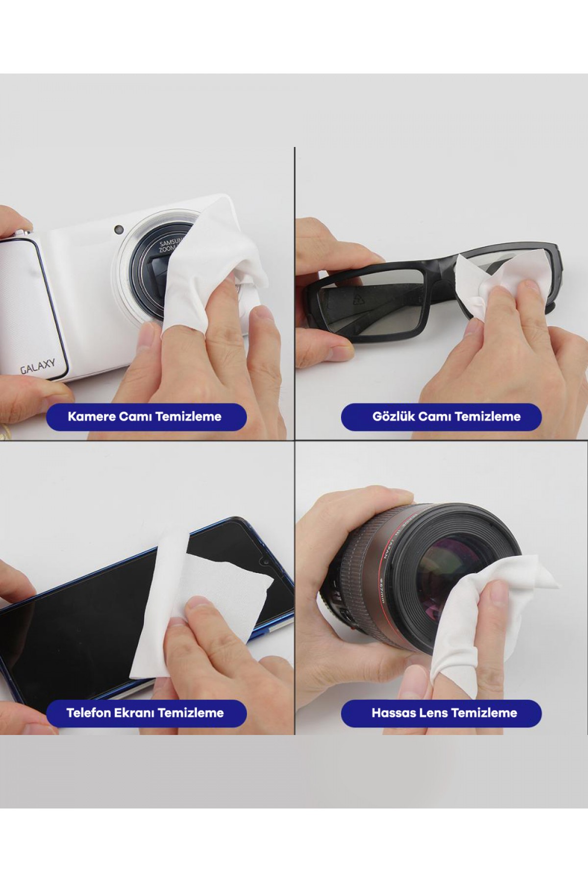 Microlux TB5090 Polyester Ekran Lens Temizleme Bezi (50 Adet)