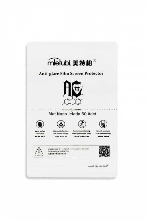 Mietubl Mat Nano Jelatin Ekran Koruyucu 120x180mm (50 Adet) Mietubl Mat Nano Jelatin Ekran Koruyucu 120x180mm (50 Adet)