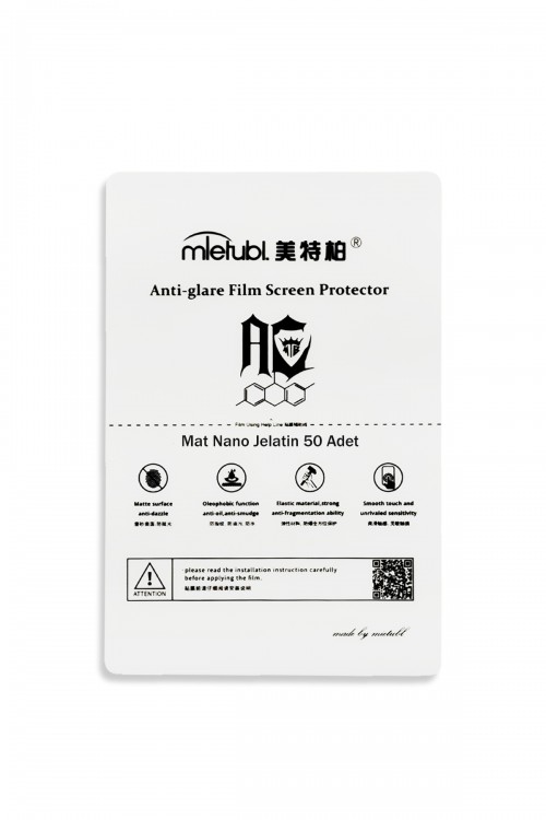Mietubl Mat Nano Jelatin Ekran Koruyucu 200x300mm (50 Adet) Mietubl Mat Nano Jelatin Ekran Koruyucu 200x300mm (50 Adet)