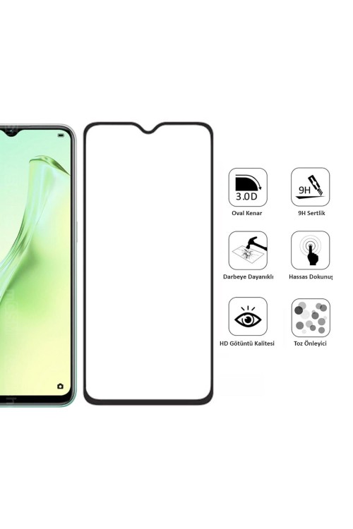 Oppo A31 Ekran Koruyucu Mat Seramik Tam Kaplama