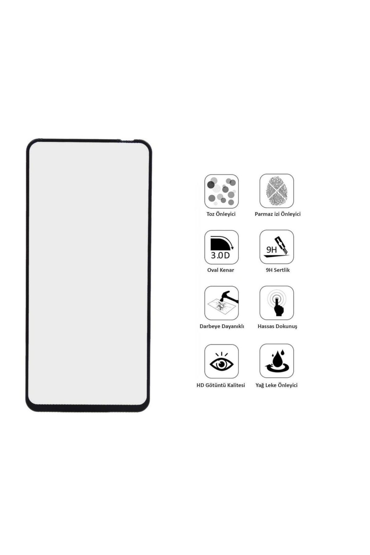 Realme 7 Pro Ekran Koruyucu Mat Seramik Tam Kaplama